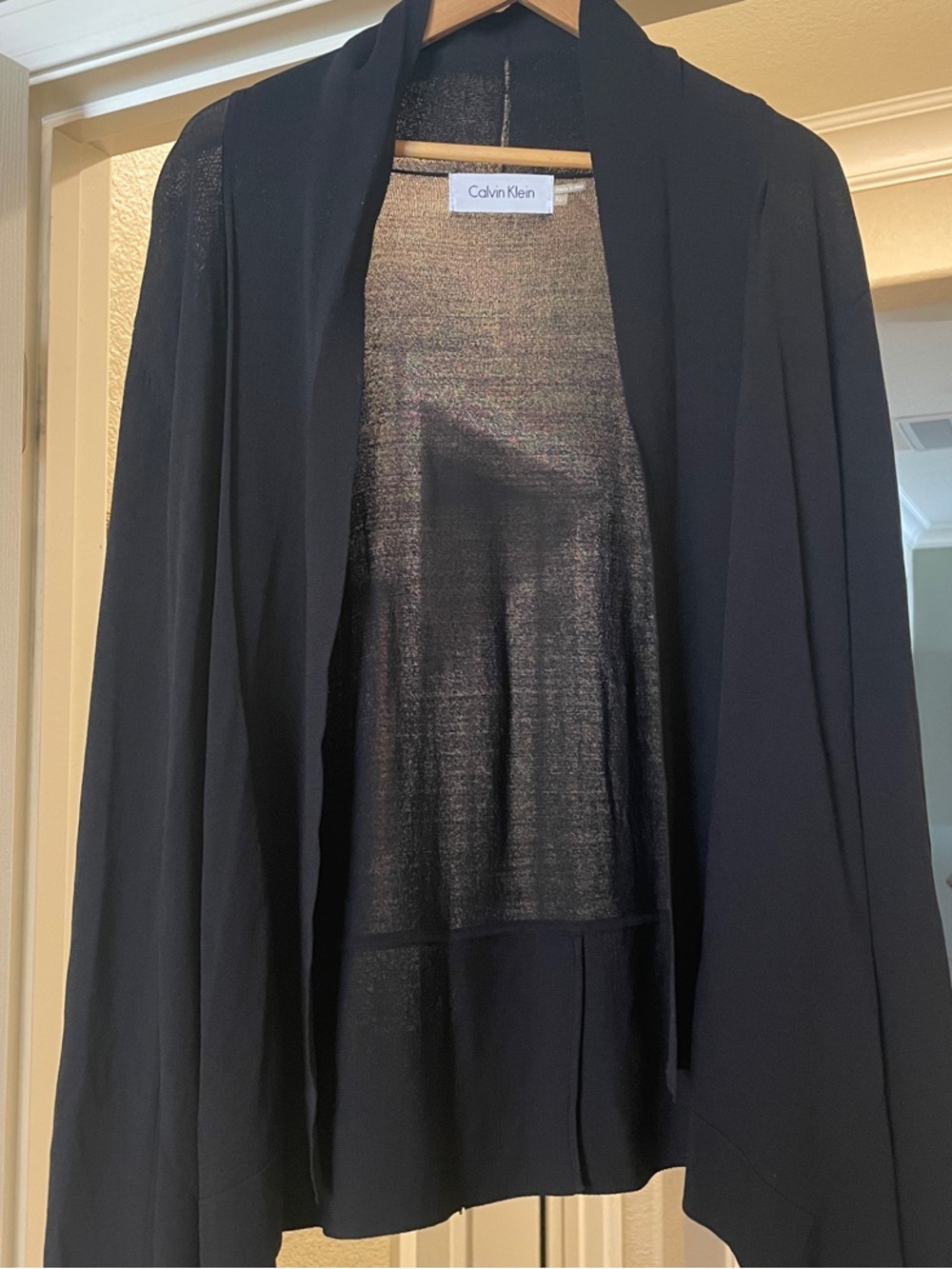 Calvin Klein Black Knit Cardigan